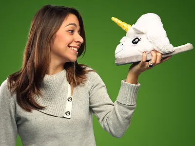 Adult Unicorn Slippers