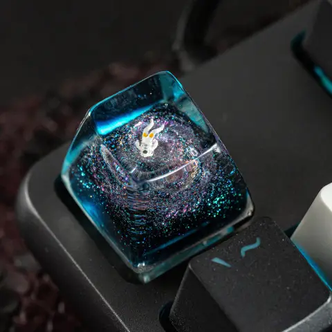 Astronaut Galaxy Resin Keycap