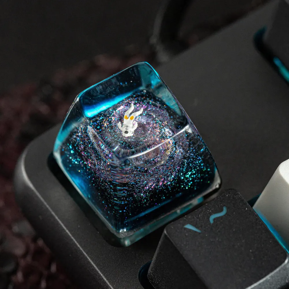 Astronaut Galaxy Resin Keycap