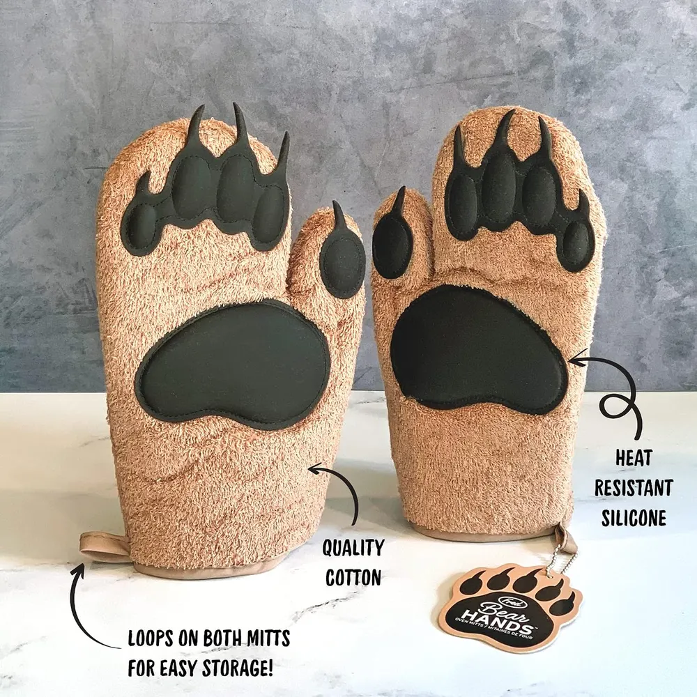 Fred Bear Hands Bear Paw Oven Mitts, photo 3