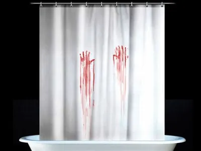 Bloody Shower Curtain