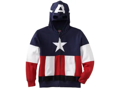 Captain America Mask Hoodie