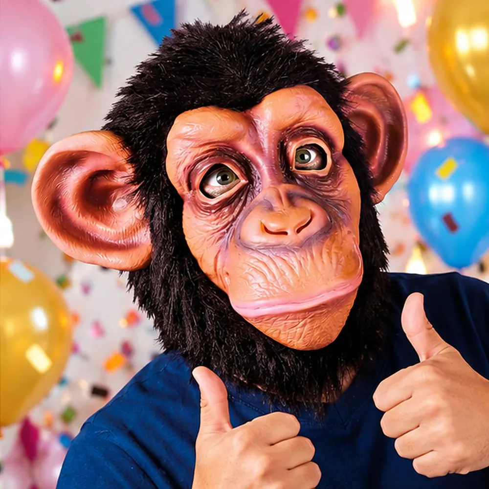 Chimp Mask for the Party's Most Serious Guest, photo 4