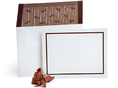Chocolate Flavored Envelopes with Note Cards (Set of 10)