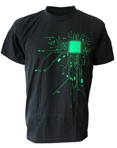 Computer CPU Core Heat Geek T-Shirt
