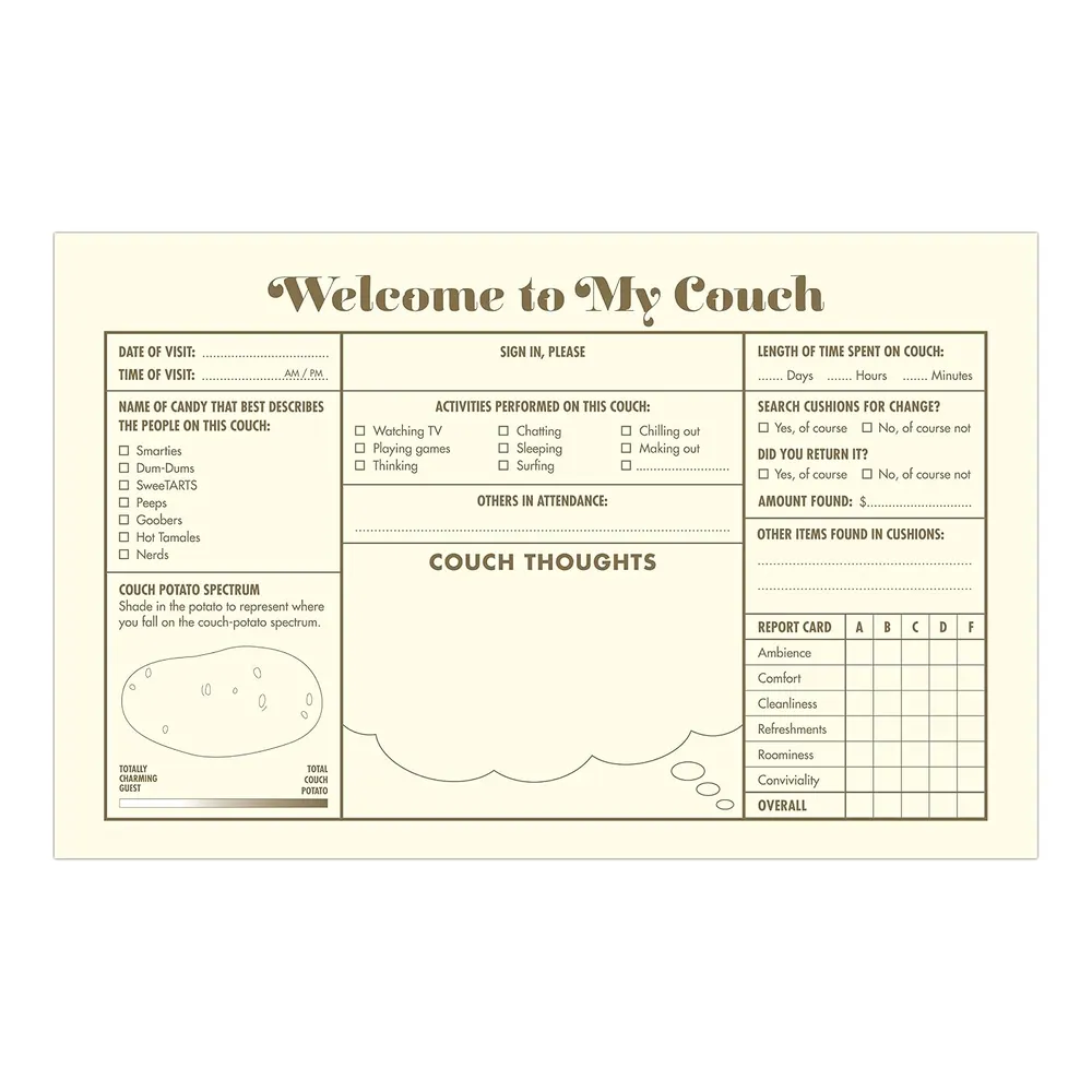Knock Knock Couch Guest Book, photo 4