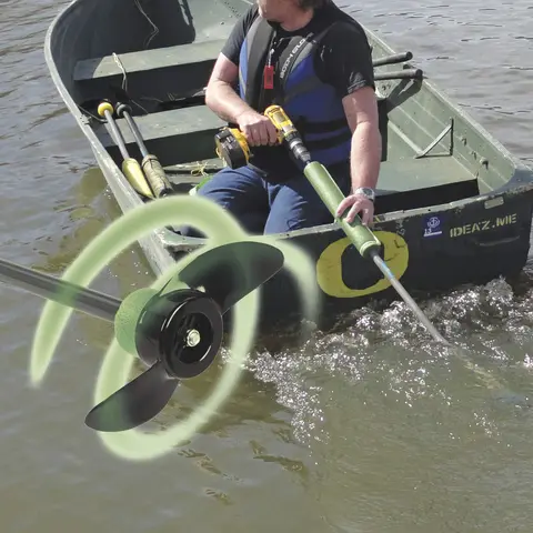 Drill-Powered Handheld Trolling Motor