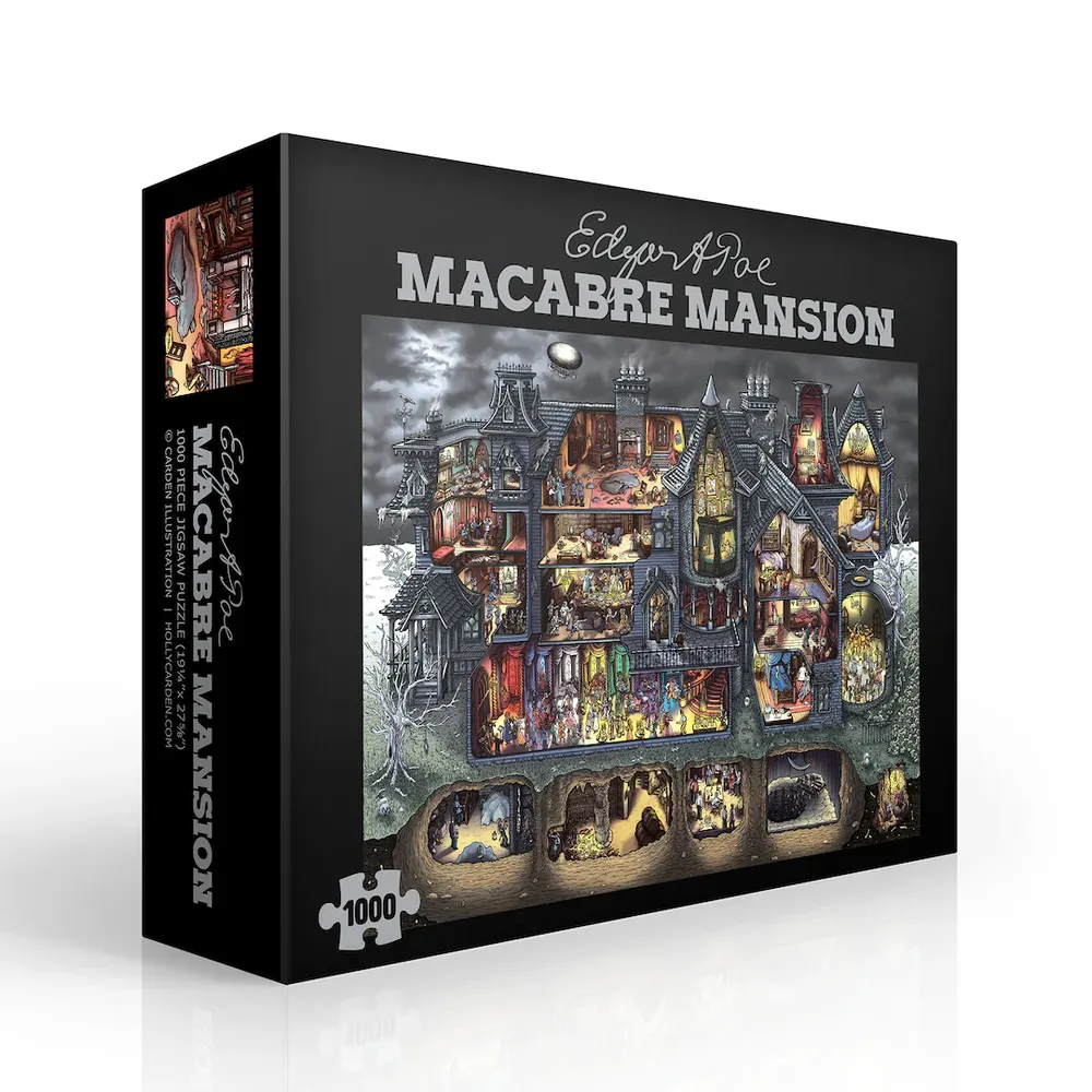 Edgar Allan Poe Macabre Mansion Jigsaw Puzzle