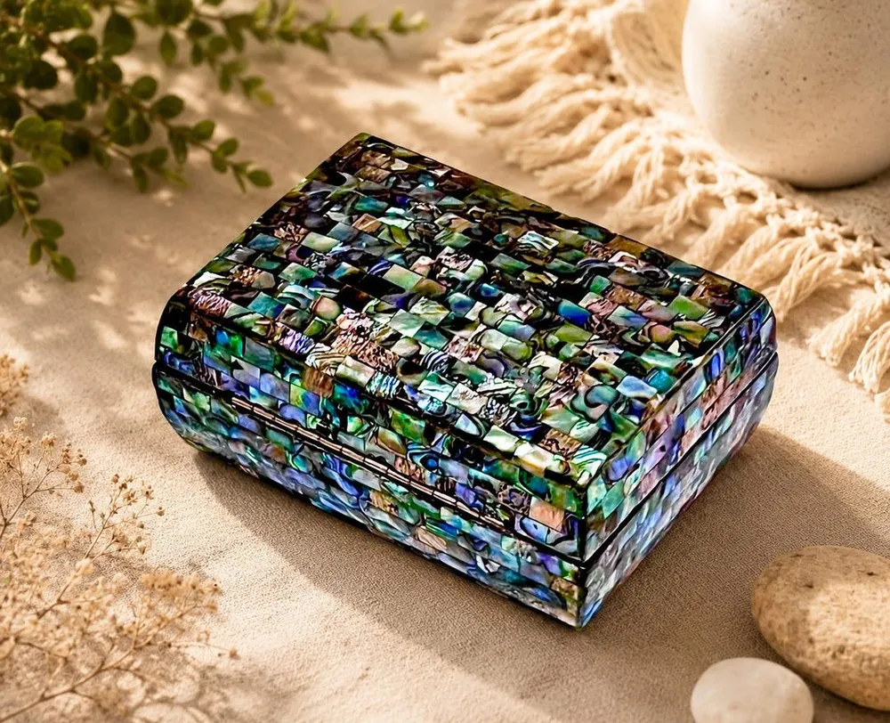 Egyptian Mother of Pearl Jewelry Box