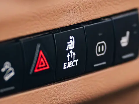 Eject Passenger Button Sticker