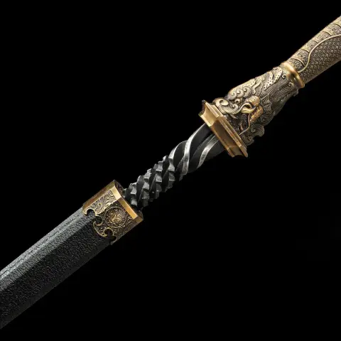 Folded Steel Chinese Jian Sword
