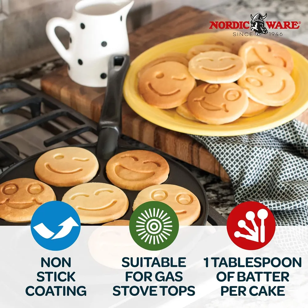 Nordic Ware Smiley Face Pancake Pan, photo 3