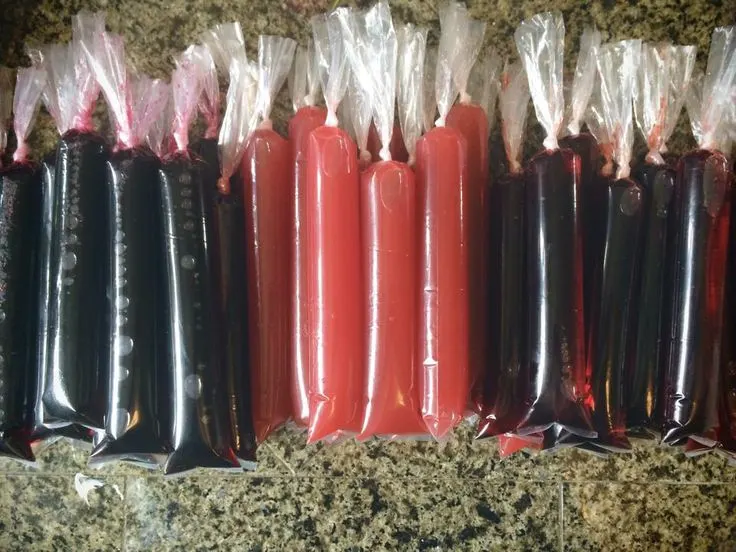 Giant Homemade Otter Pop Bags