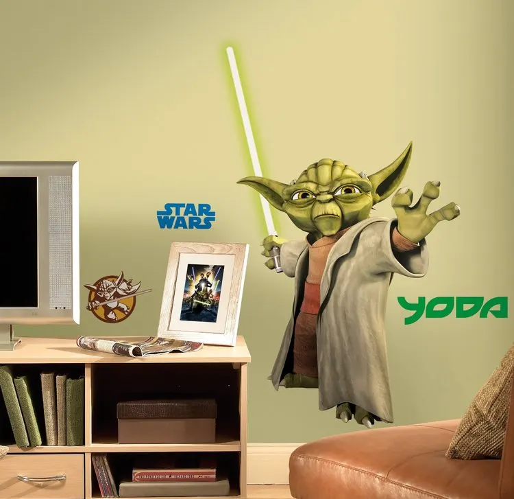 Glowing Yoda Decal