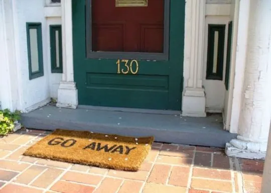 Go Away Doormat