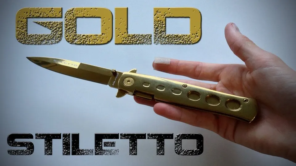 Gold Pocket Knife