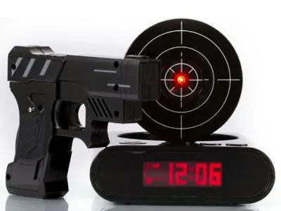 Gun Alarm Clock