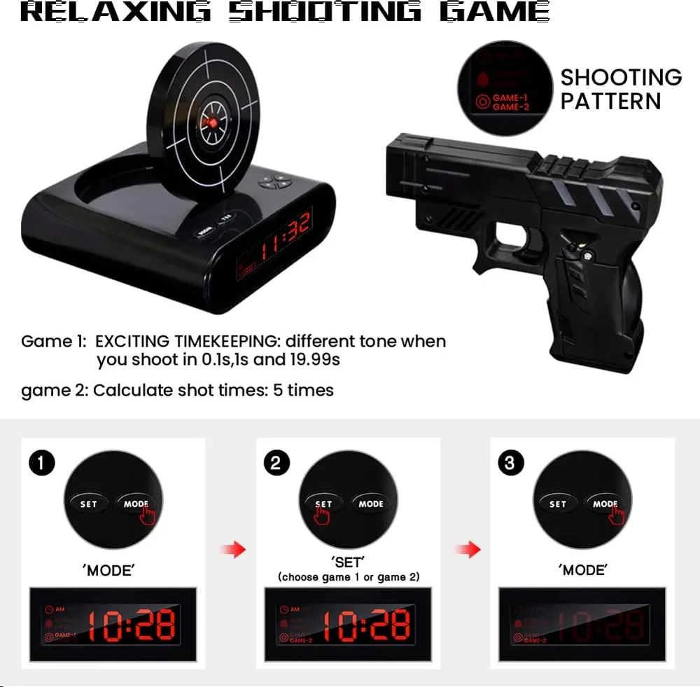 Lock N' Load Gun Alarm Clock, photo 5