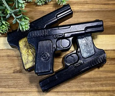 Gun Shaped Soap Bars