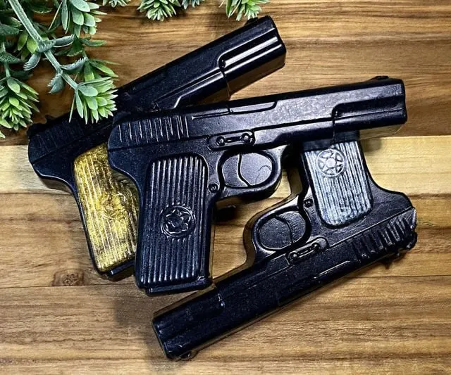 Gun Shaped Soap Bars