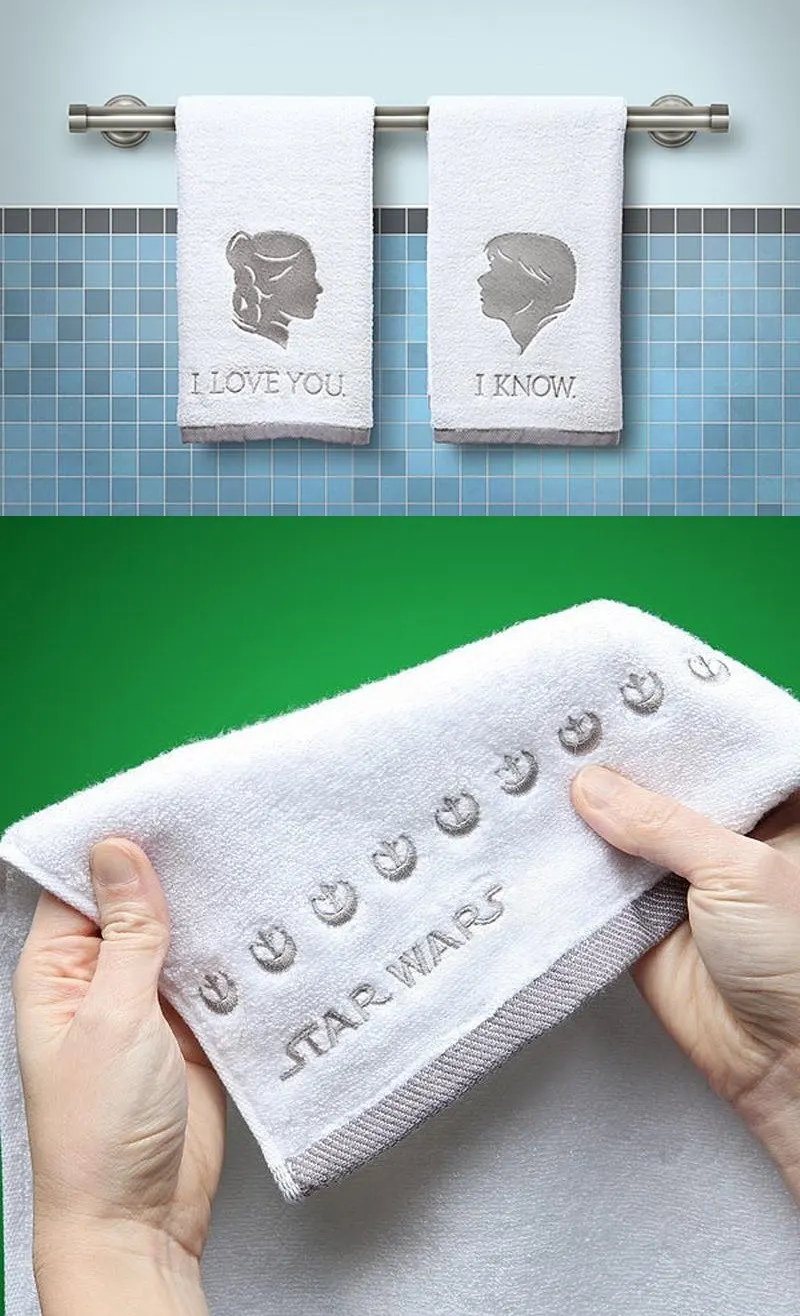 Han Solo & Princess Leia Hand Towels