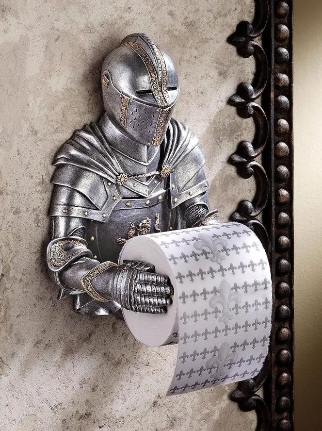 Knight Toilet Paper Holder