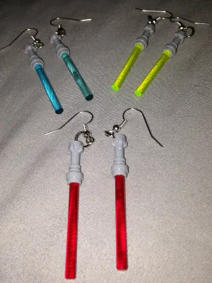 Lightsaber Earrings
