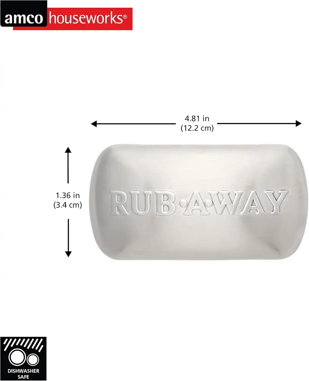 Amco Rub Away Stainless Steel Bar, photo 3