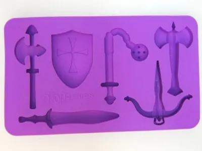 Medieval Weapons Ice Tray