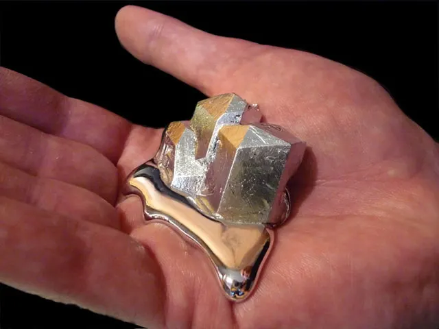 Melting Gallium Metal