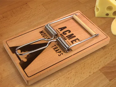 Mousetrap Cheese Board And Slicer