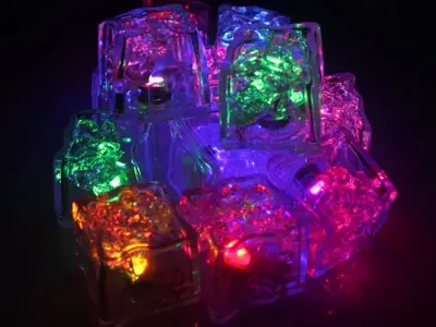 Multicolored Reusable LED Ice Cubes
