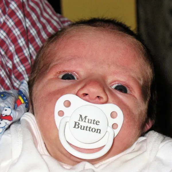 Mute Button Pacifier
