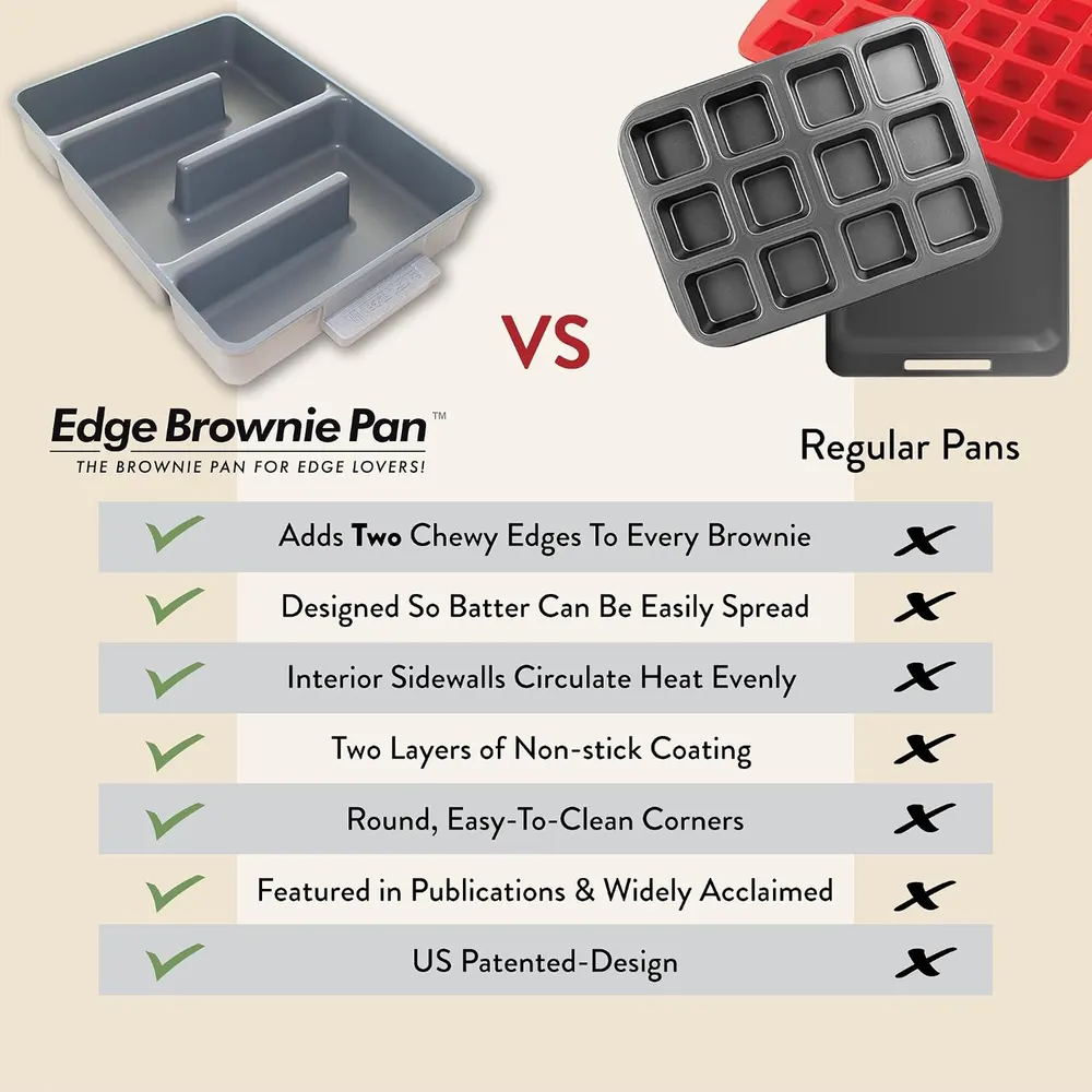 Baker's Edge Nonstick Brownie Pan, photo 6
