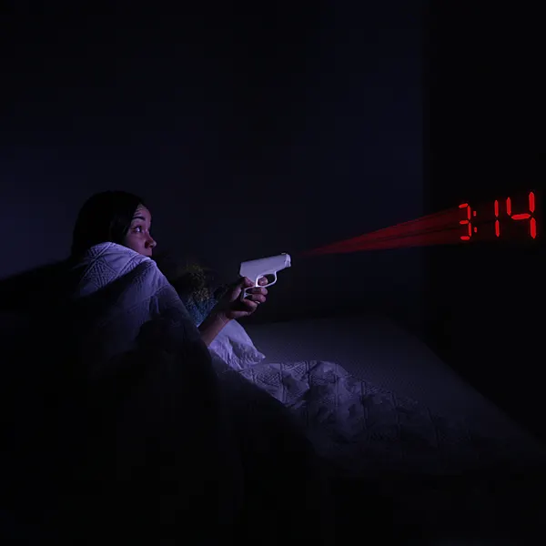 Pistol Alarm Clock