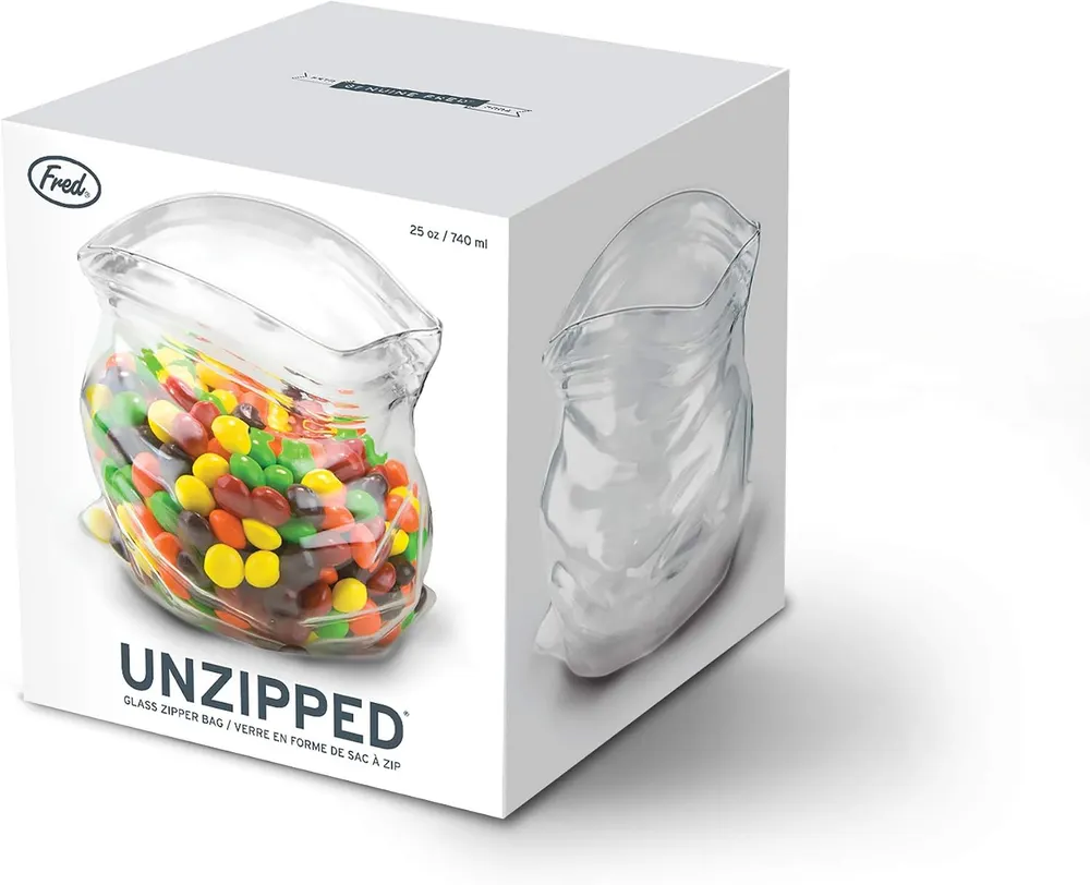 Fred UNZIPPED Glass Bag Bowl, photo 2