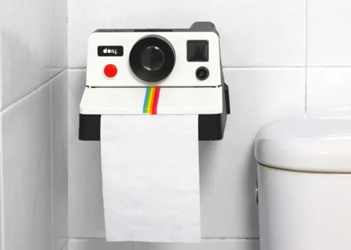 Polaroid Toilet Paper Holder