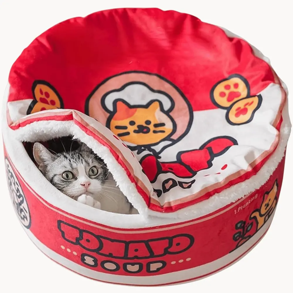 Ramen Bowl Cat Bed