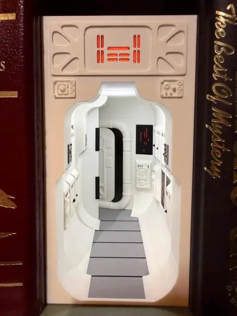Sci-Fi Spaceship Corridor Book Nook
