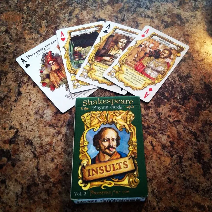 Shakespeare Insults Playing Cards