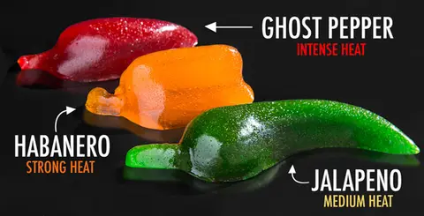 Spicy Gummy Peppers