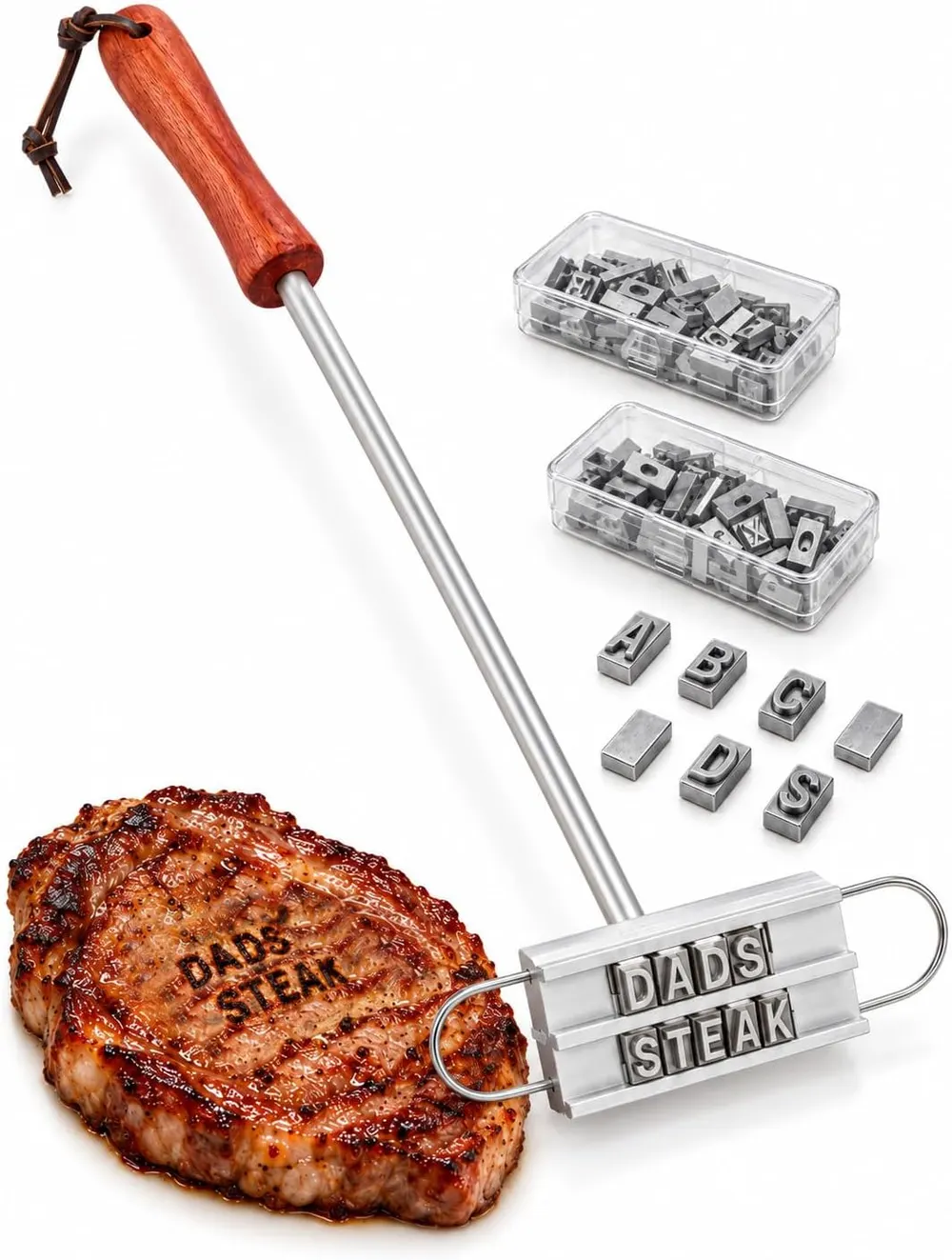 ZLXHDL Steak Branding Iron Kit With Changeable Letters