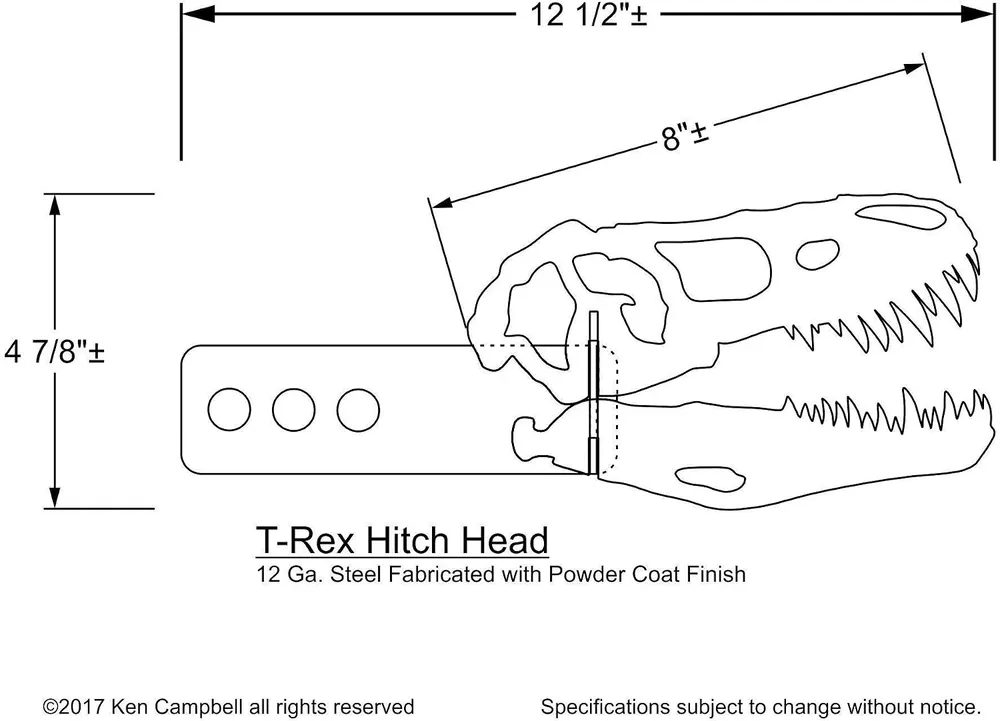 T-Rex Trailer Hitch Cover, photo 2