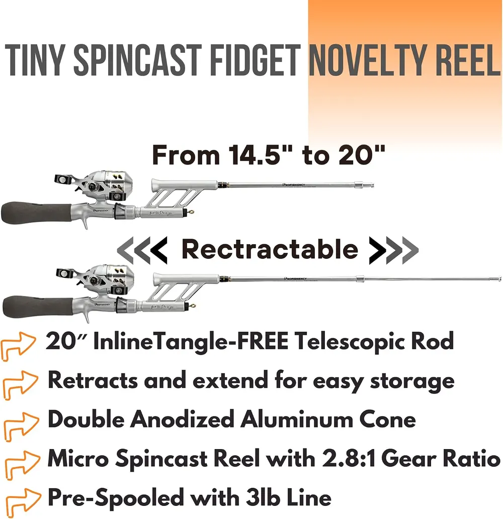 ProFISHiency Tiny Spincast Fidget Reel, photo 3
