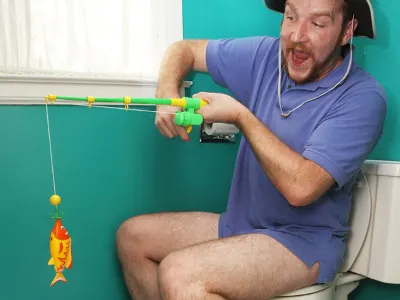 Toilet Fishing Game