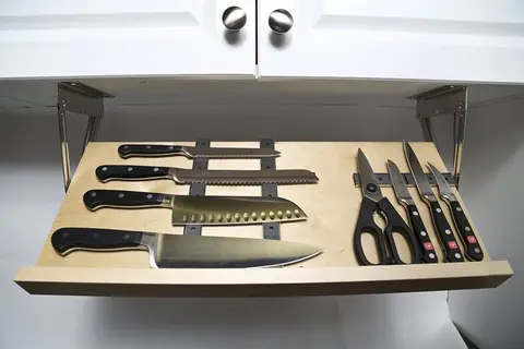 Under Cabinet Magnetic Knife Rack