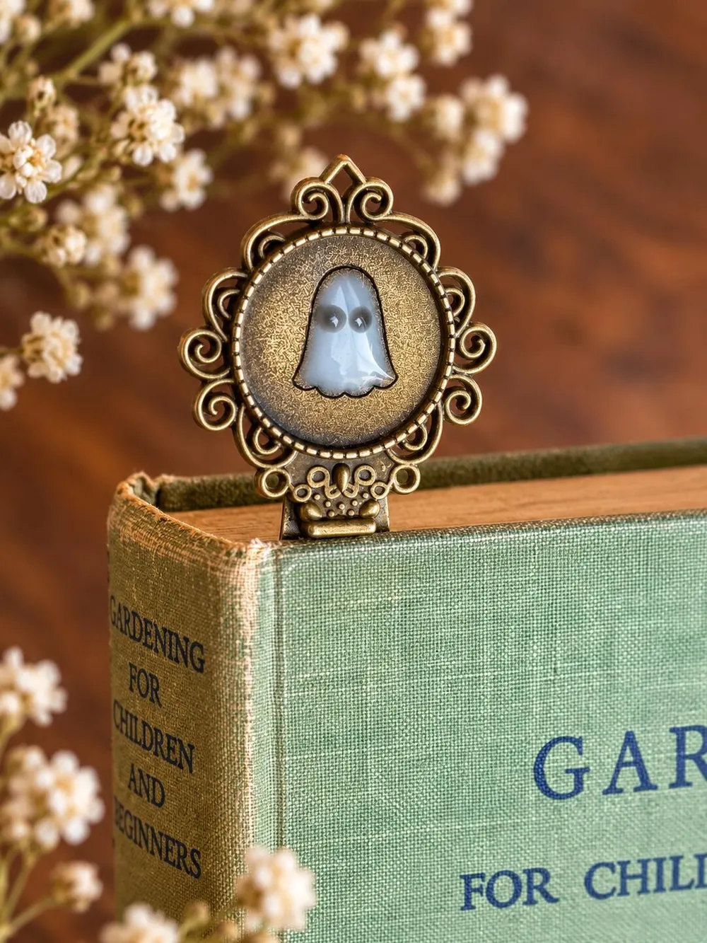 Vintage-Style Ghost Bookmark