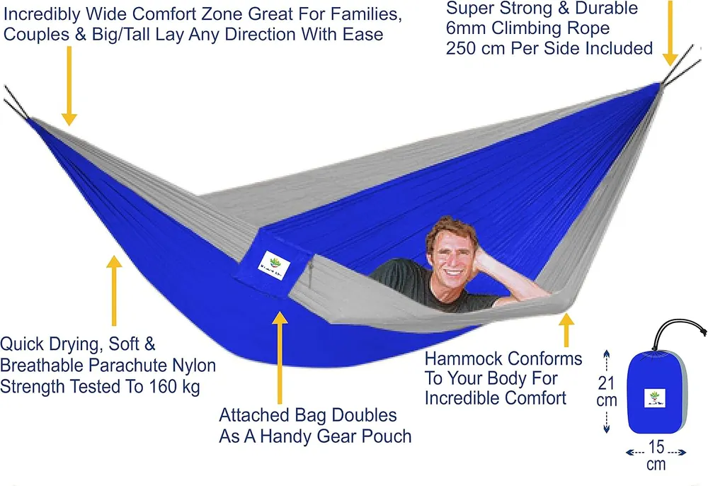 Hammock Bliss Triple Portable Hammock, photo 5