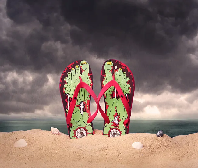 Zombie Flip Flops