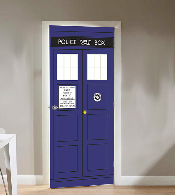 TARDIS Door Decal